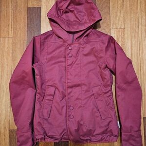 Maroon Burton kids ski/snowboarding jacket